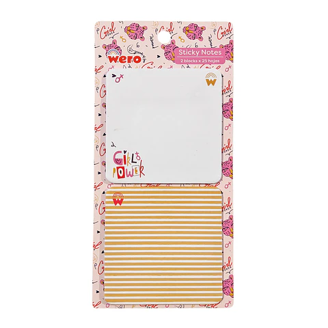 SET NOTAS ADHESIVAS GIRL POWER - WERO