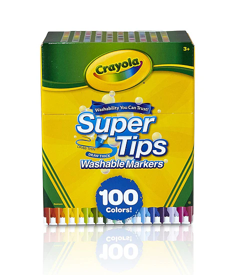  MARCADOR LAVABLE CRAYOLA SUPER TIPS 100 - CRAYOLA