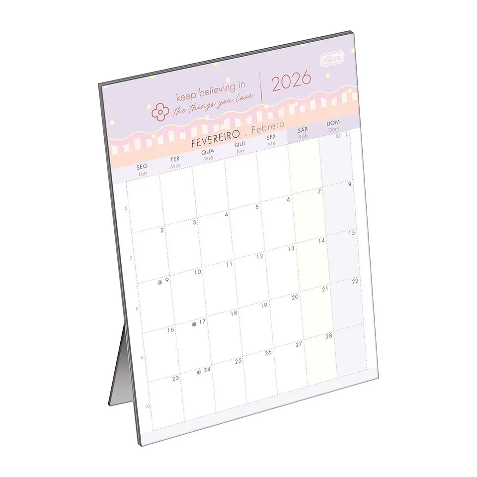 PLANNER CALENDARIO DE ESCRITORIO 2026 MODELO SOHO - TILIBRA 2