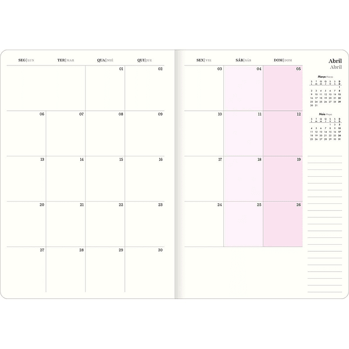 AGENDA / PLANNER GRAPADO 2026 WEST VILLAGE LINEAS - TILIBRA 7