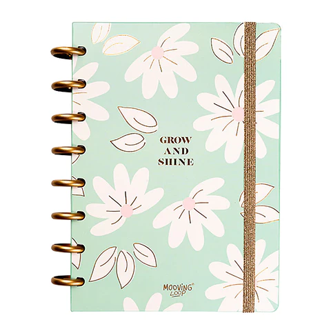 CUADERNO DE DISCOS A5 FLORES - MOOVING LOOPS