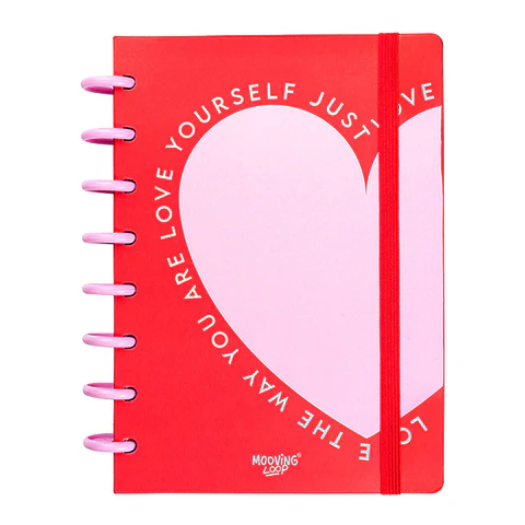 CUADERNO DE DISCOS A5 CORAZON - MOOVING LOOPS