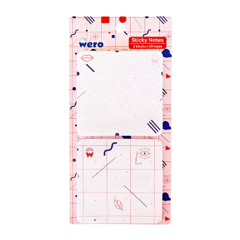 SET NOTAS ADHESIVAS ABSTRACT - WERO