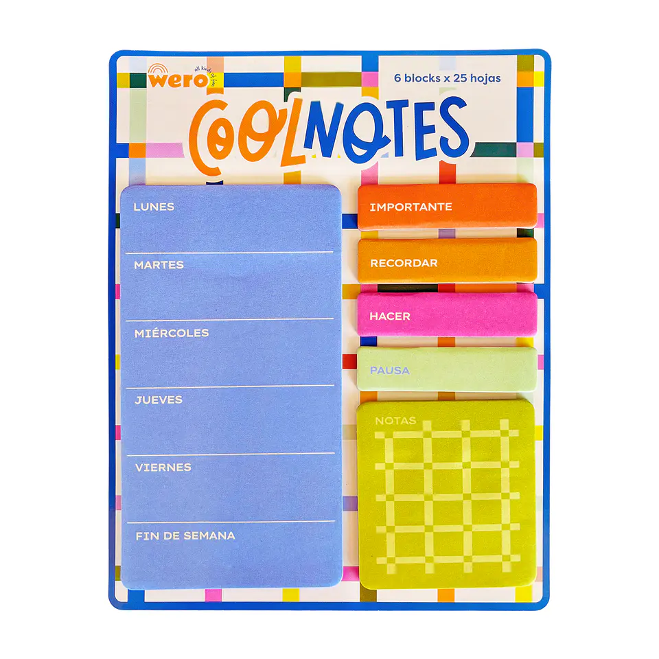 SET NOTAS ADHESIVAS COOLNOTES PLANNER - WERO 1
