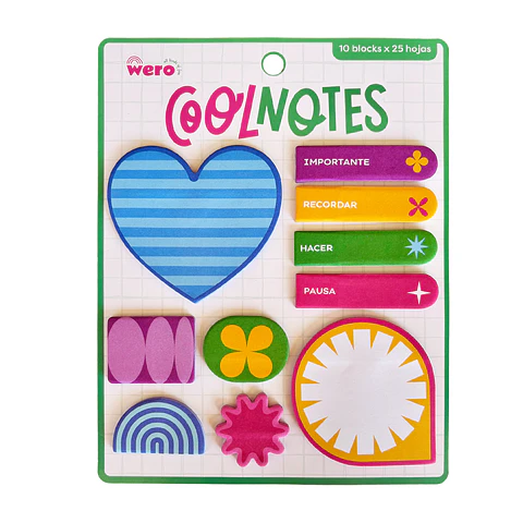 SET NOTAS ADHESIVAS COOLNOTES FUNNY - WERO