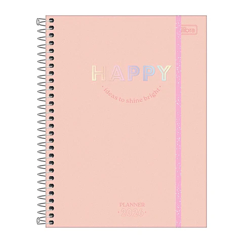 AGENDA / PLANNER 2026 M7 VISTA SEMANAL HAPPY DAMASCO - TILIBRA