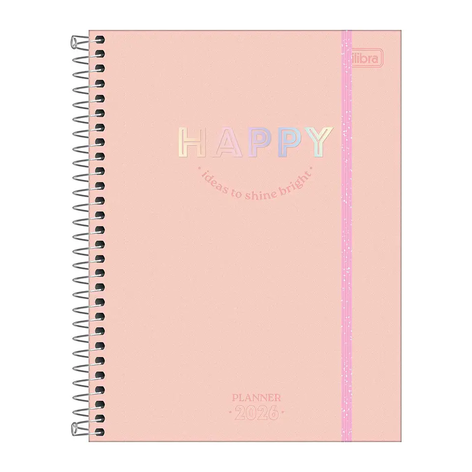 AGENDA / PLANNER 2026 M7 VISTA SEMANAL HAPPY DAMASCO - TILIBRA 1