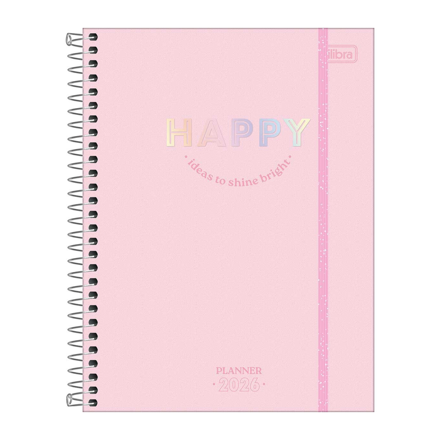 AGENDA / PLANNER 2026 M7 VISTA SEMANAL HAPPY ROSADO - TILIBRA