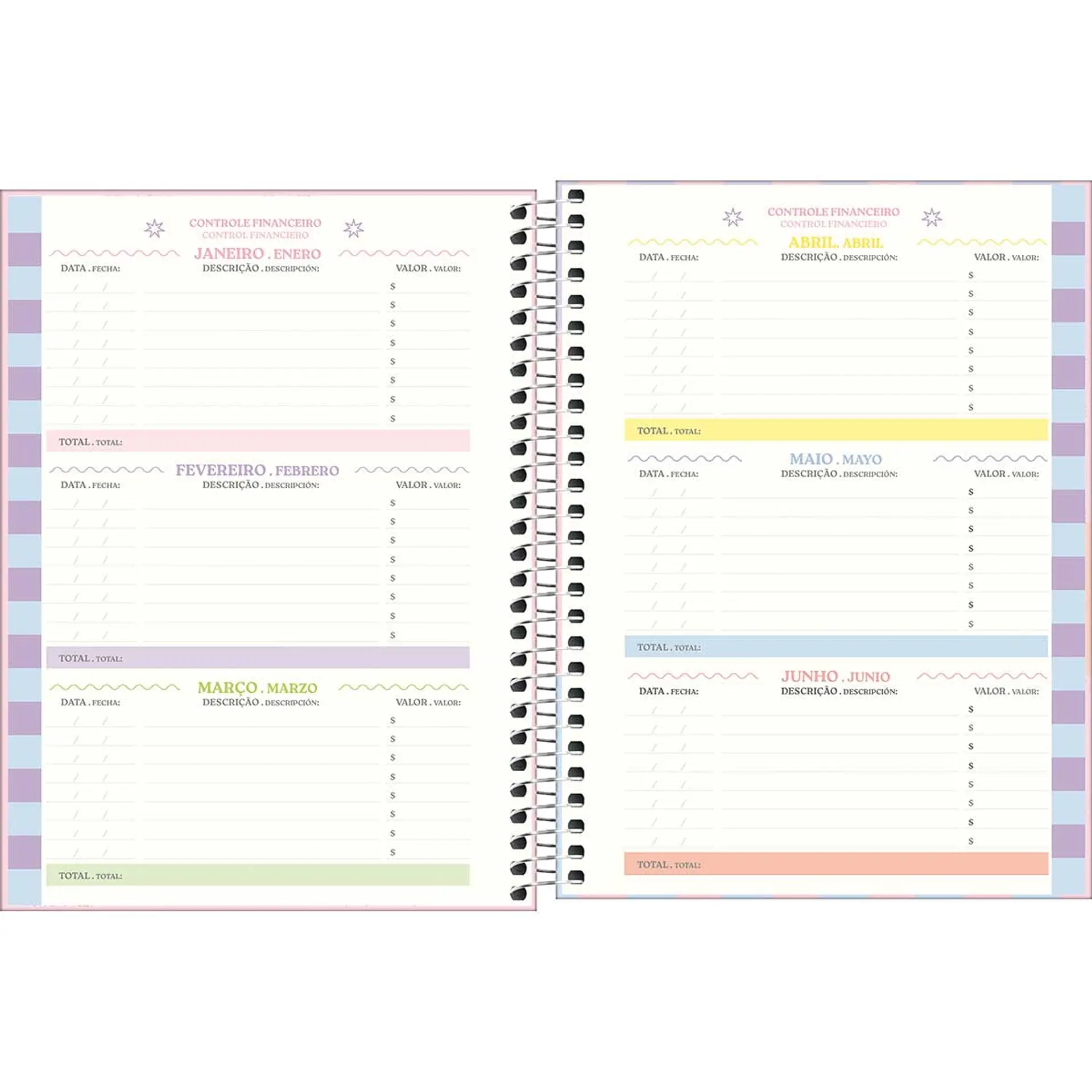 AGENDA / PLANNER 2026 M7 VISTA SEMANAL HAPPY LILA - TILIBRA 6