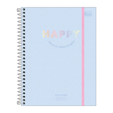 AGENDA / PLANNER 2026 M7 VISTA SEMANAL HAPPY CELESTE - TILIBRA