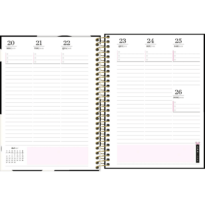 AGENDA / PLANNER 2026 M7 VISTA SEMANAL WEST VILLAGE PUNTOS - TILIBRA 14
