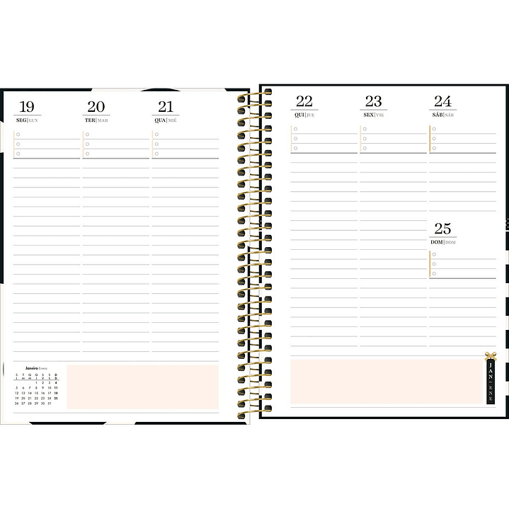 AGENDA / PLANNER 2026 M7 VISTA SEMANAL WEST VILLAGE RAYAS - TILIBRA 8