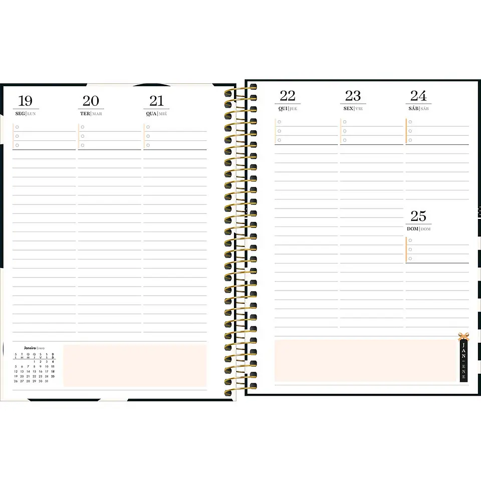 AGENDA / PLANNER 2026 M7 VISTA SEMANAL WEST VILLAGE RAYAS - TILIBRA 8