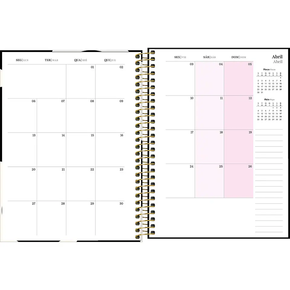 AGENDA / PLANNER 2026 M7 VISTA SEMANAL WEST VILLAGE RAYAS - TILIBRA 13