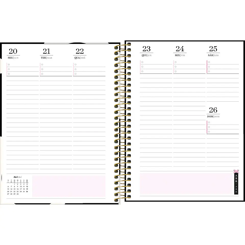 AGENDA / PLANNER 2026 M7 VISTA SEMANAL WEST VILLAGE RAYAS - TILIBRA 14