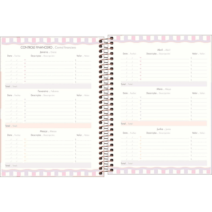 AGENDA / PLANNER 2026 M7 VISTA SEMANAL SOHO ROMBOS - TILIBRA 6