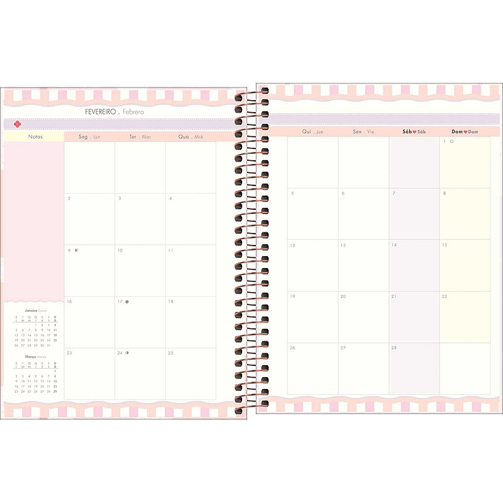 AGENDA / PLANNER 2026 M7 VISTA SEMANAL SOHO PASTEL - TILIBRA 11
