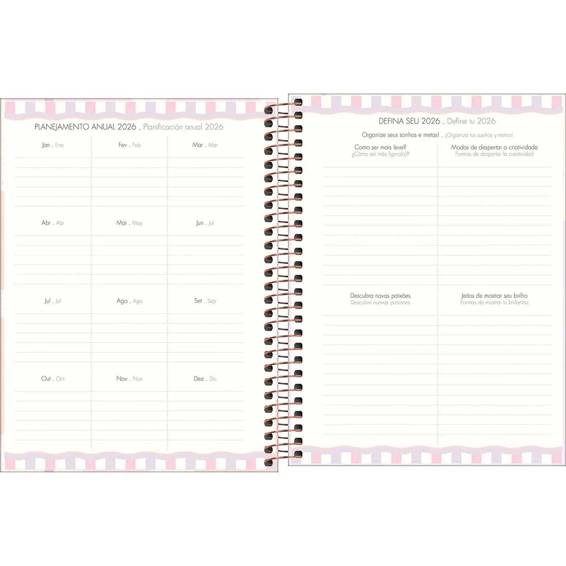 AGENDA / PLANNER 2026 M7 VISTA SEMANAL SOHO LILA - TILIBRA 4