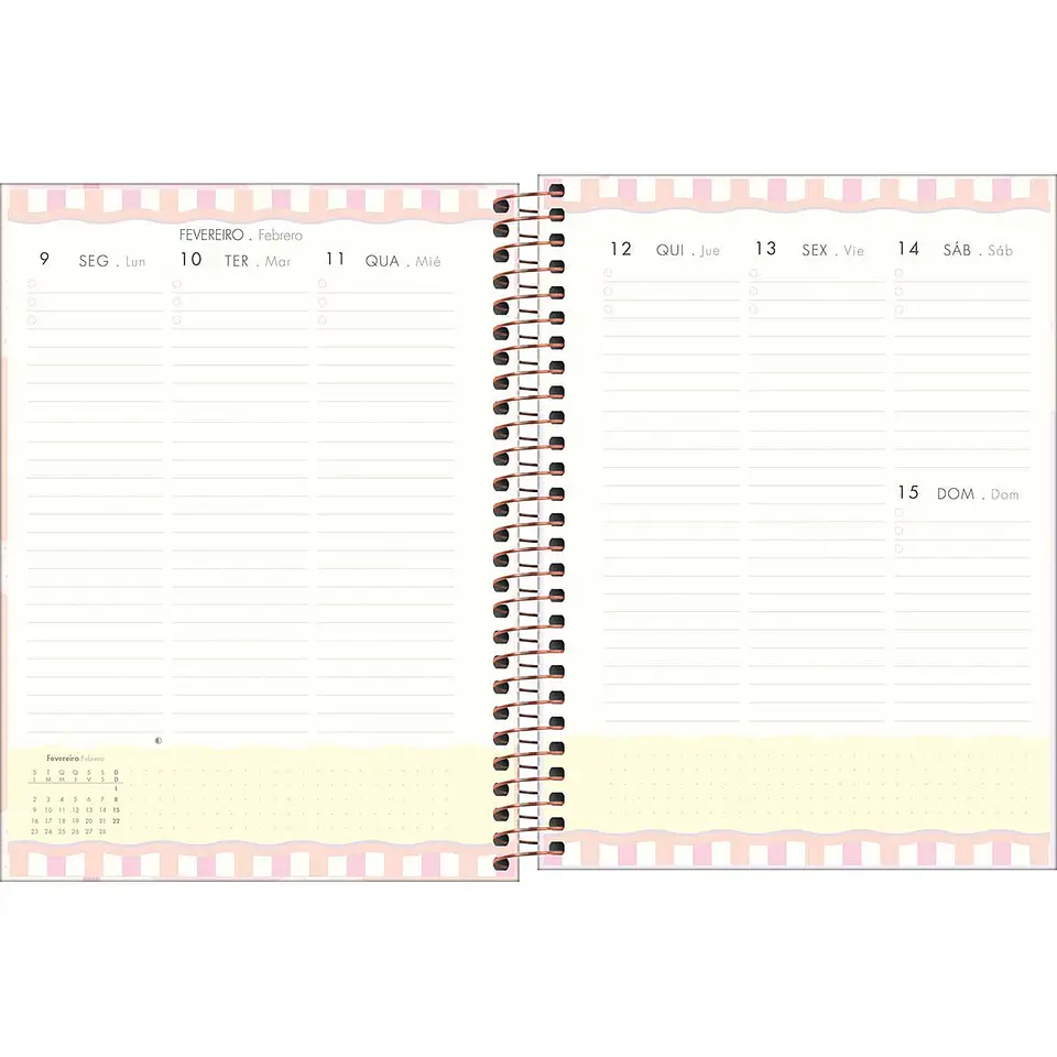 AGENDA / PLANNER 2026 M7 VISTA SEMANAL SOHO LILA - TILIBRA 12