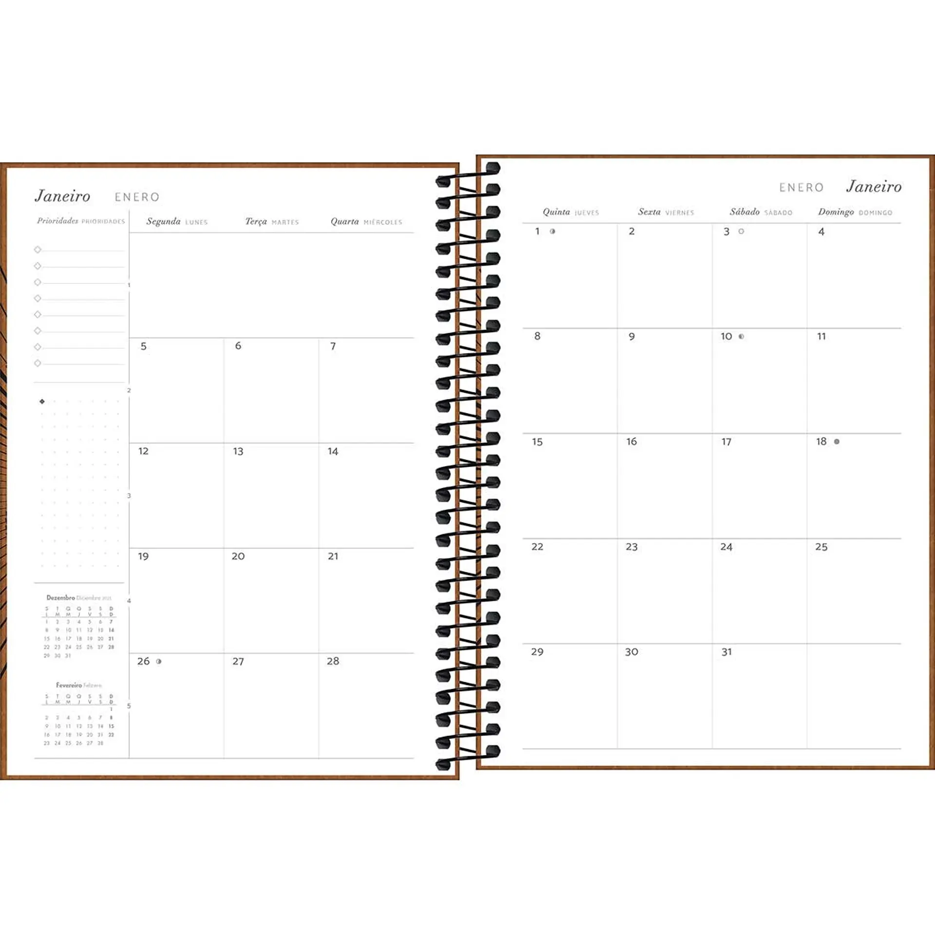  AGENDA / PLANNER 2026 M7 VISTA SEMANAL PRATIKA BORDO - TILIBRA 3