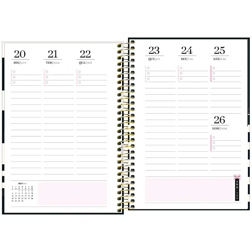 AGENDA / PLANNER 2026 M5 VISTA SEMANAL WEST VILLAGE CIRCULOS - TILIBRA 9