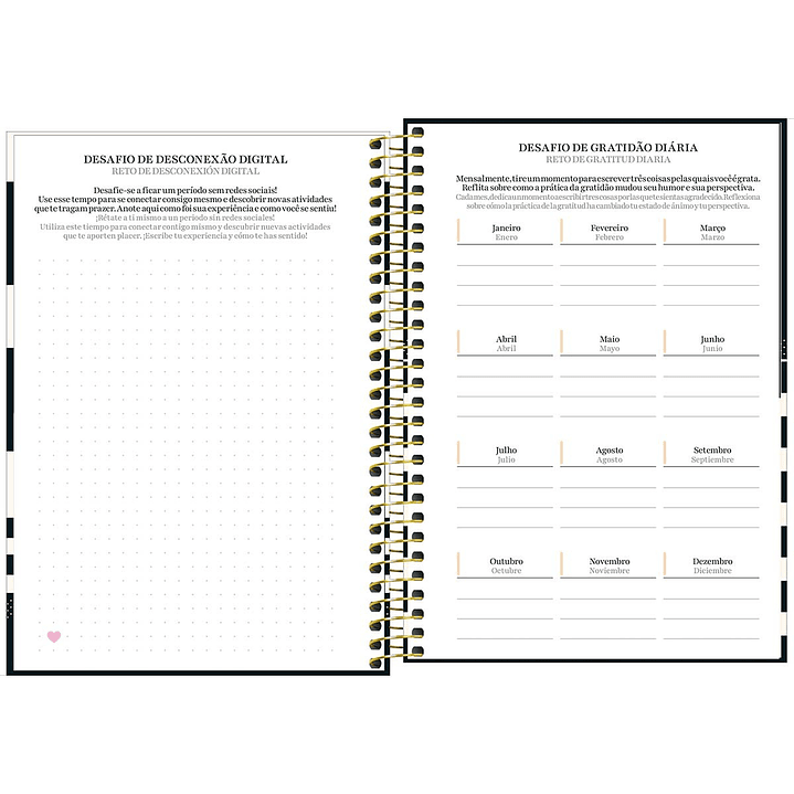 AGENDA / PLANNER 2026 M5 VISTA SEMANAL WEST VILLAGE BLACK - TILIBRA 6