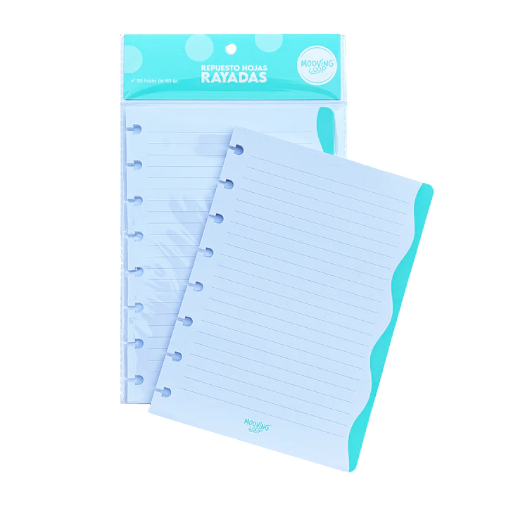 REPUESTO HOJAS LINEAS CUADERNO INTELIGENTE A5 - MOOVING LOOPS 2