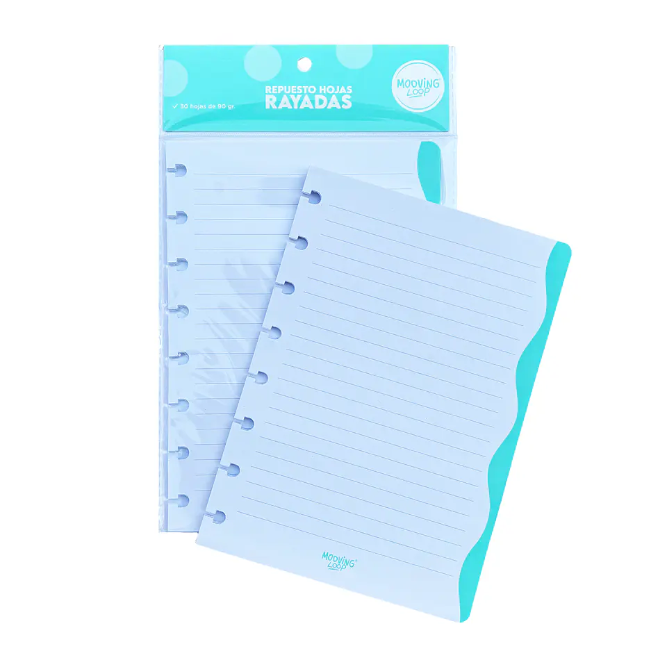 REPUESTO HOJAS LINEAS CUADERNO INTELIGENTE A5 - MOOVING LOOPS 2