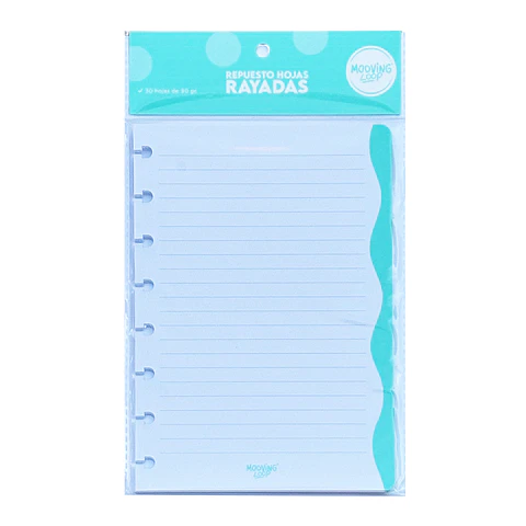 REPUESTO HOJAS LINEAS CUADERNO INTELIGENTE A5 - MOOVING LOOPS