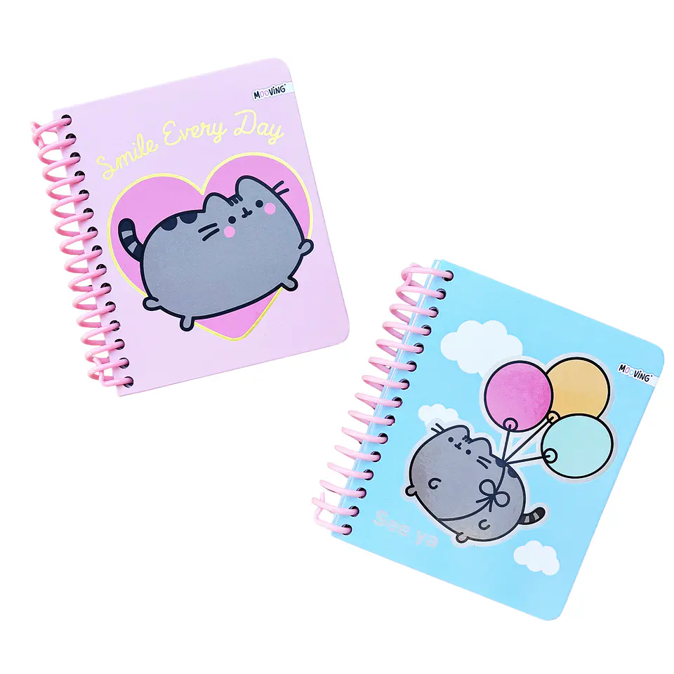 CUADERNO POCKET PUSHEEN ROSADO - MOOVING 5
