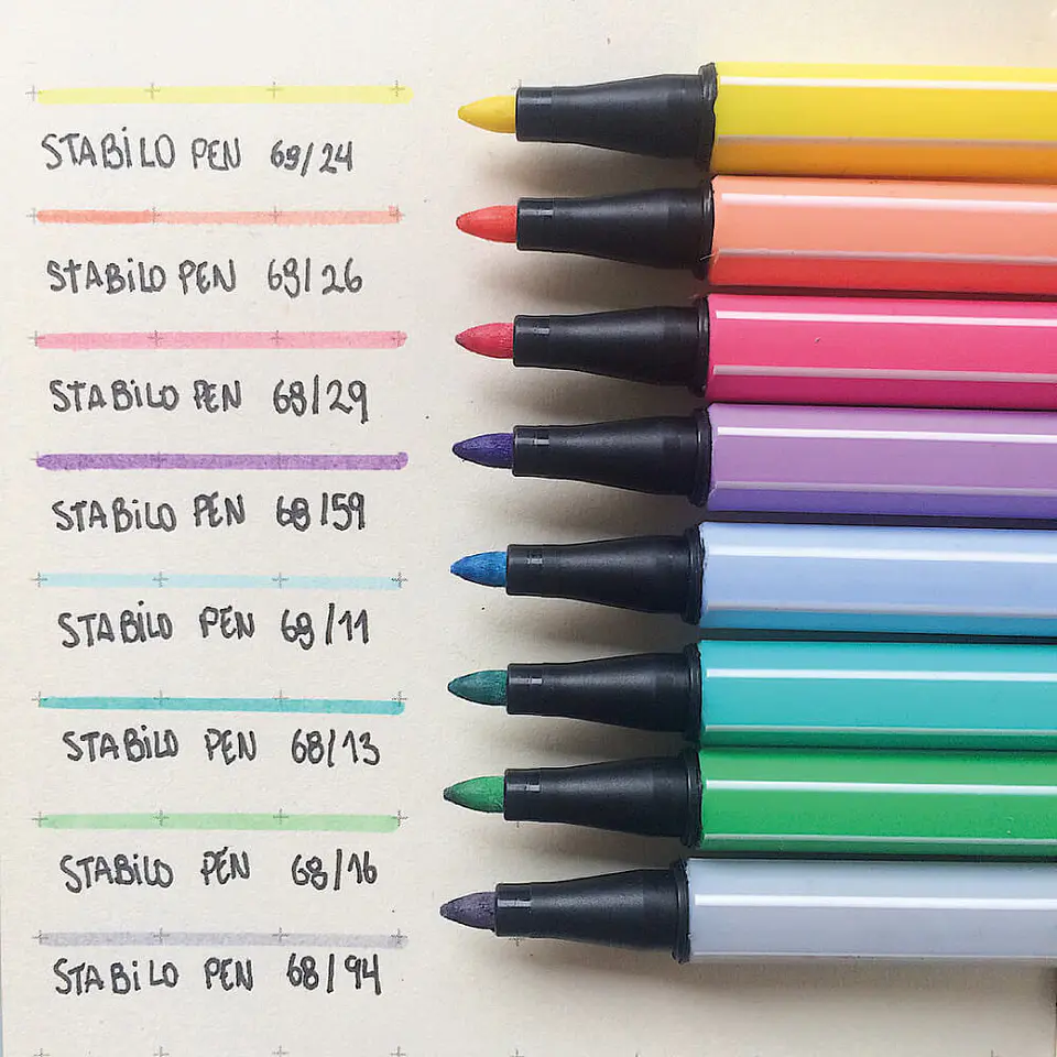 SET STABILO PEN68 PASTEL 8 COLORES 3