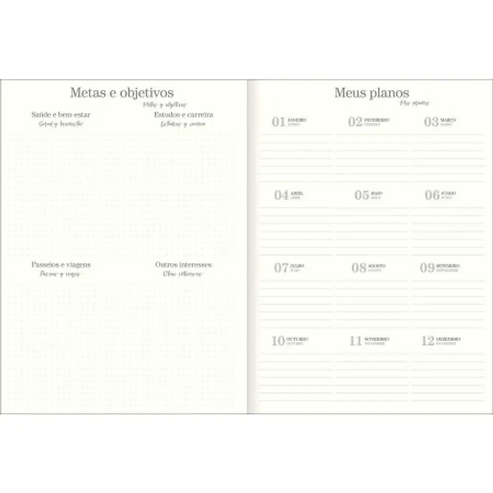 AGENDA / PLANNER GRAPADO 2027 VANILLA M9 - TILIBRA 6