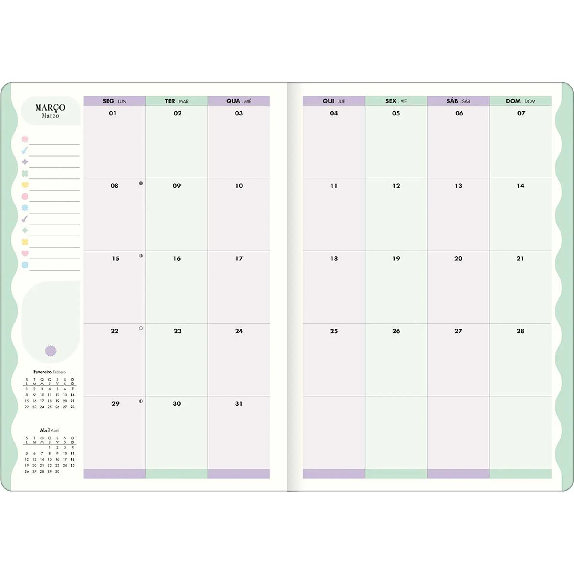 AGENDA / PLANNER GRAPADO 2027 HAPPY M7 - TILIBRA 10