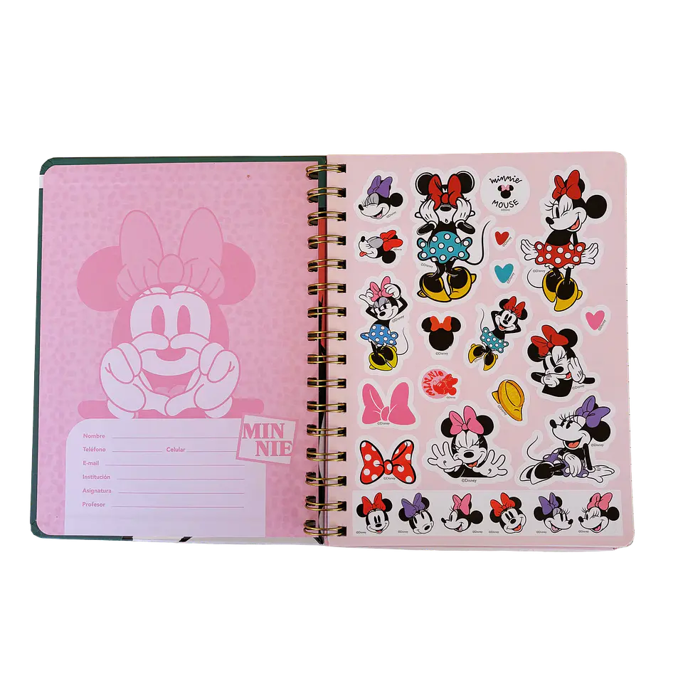 LIBRETA A5 MINNIE MOUSE VERDE - MOOVING 3