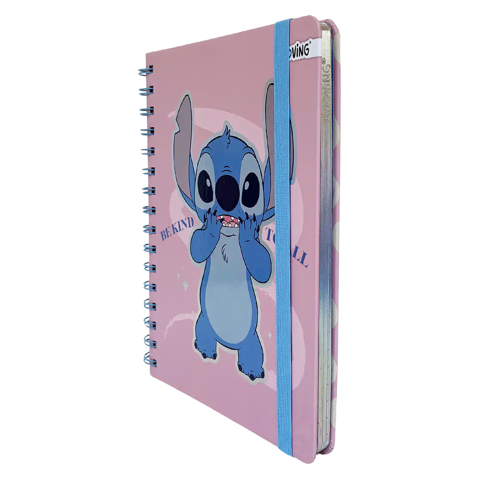 LIBRETA A5 STITCH ROSA - MOOVING 2