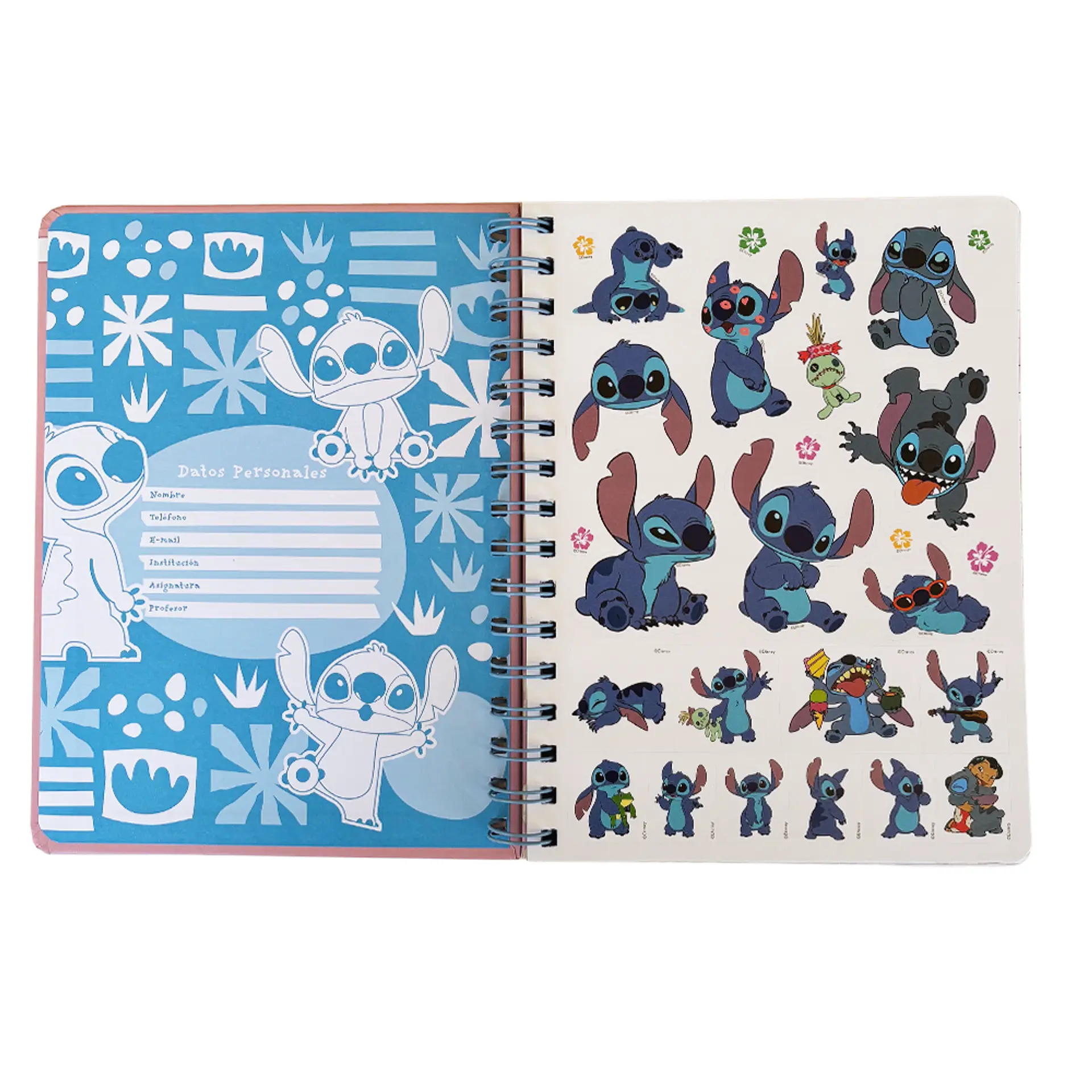 LIBRETA A5 STITCH ROSA - MOOVING 3