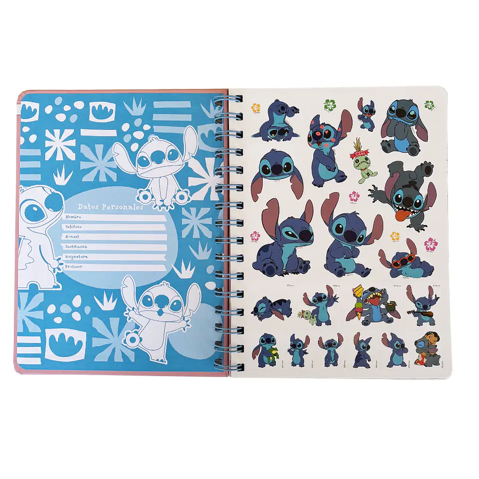 LIBRETA A5 STITCH ROSA - MOOVING 3