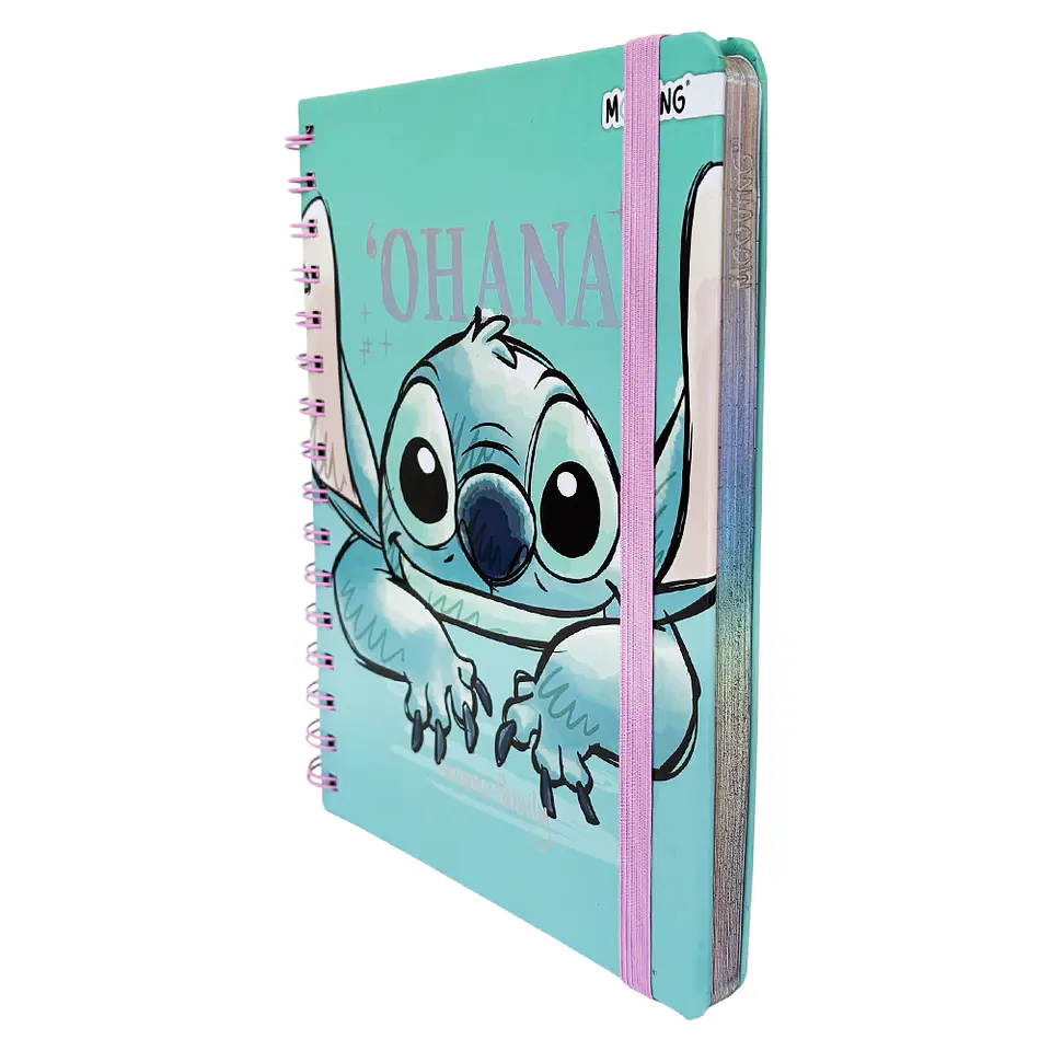 LIBRETA A5 STITCH VERDE - MOOVING 2