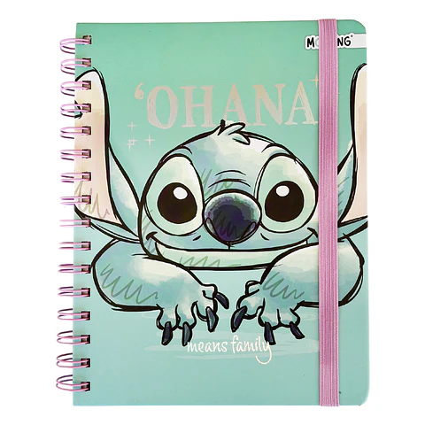 LIBRETA A5 STITCH VERDE - MOOVING