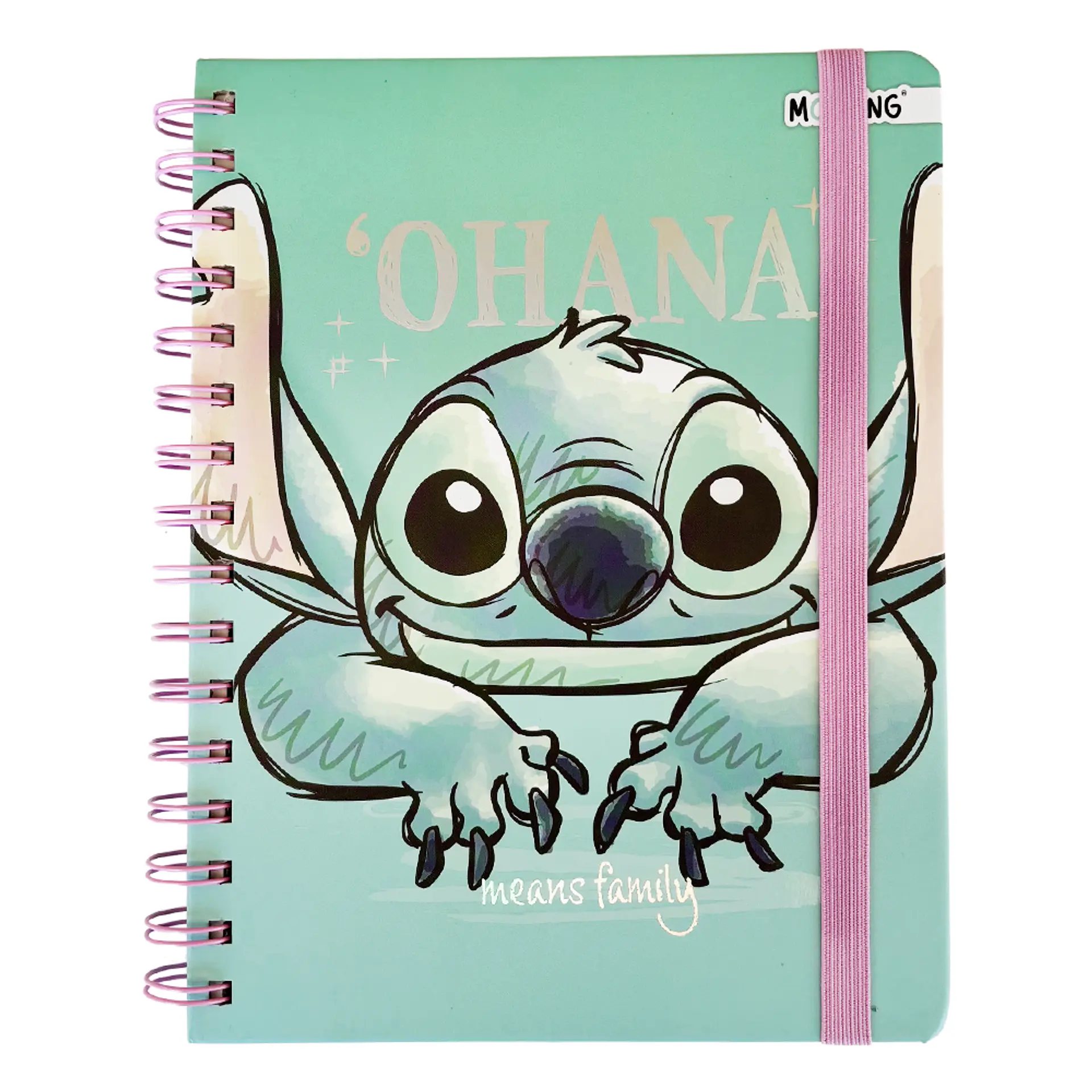 LIBRETA A5 STITCH VERDE - MOOVING 1