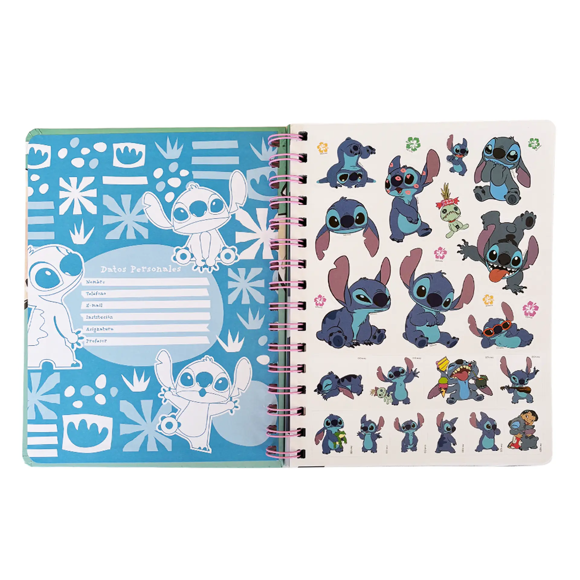 LIBRETA A5 STITCH VERDE - MOOVING 3