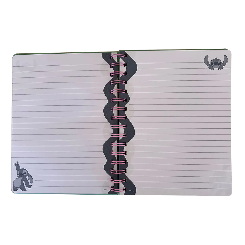 LIBRETA A5 STITCH VERDE - MOOVING 4