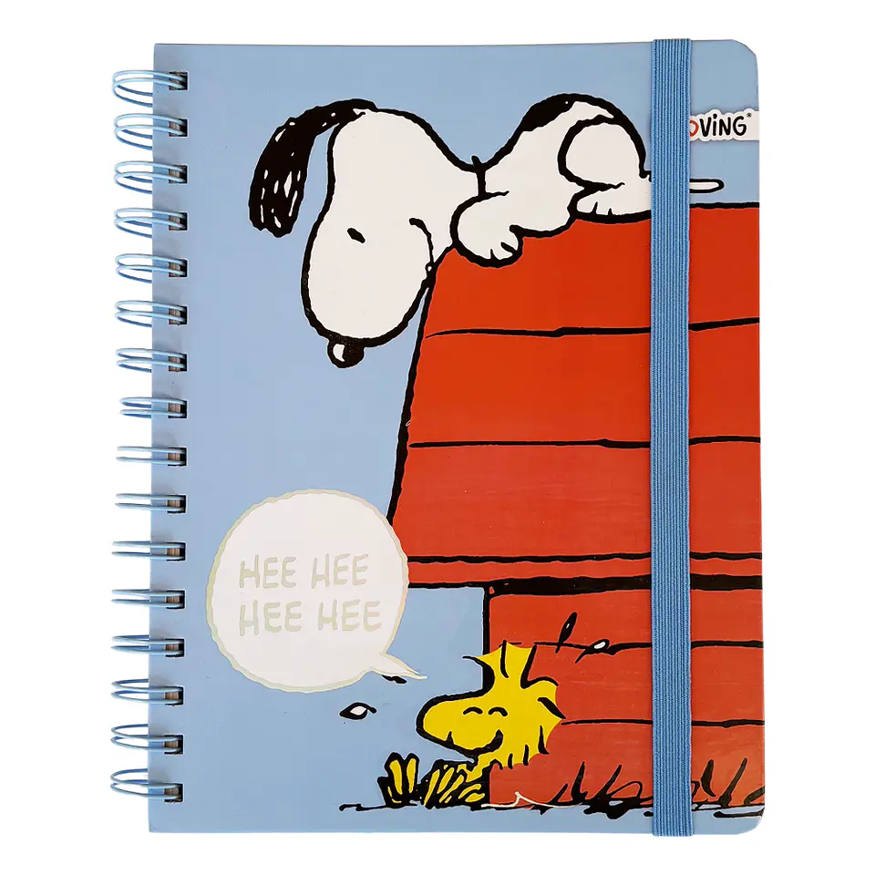 LIBRETA A5 SNOOPY CELESTE - MOOVING  1