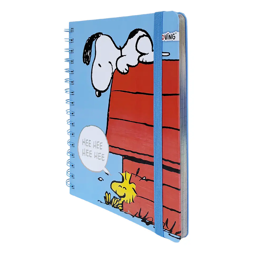 LIBRETA A5 SNOOPY CELESTE - MOOVING  2