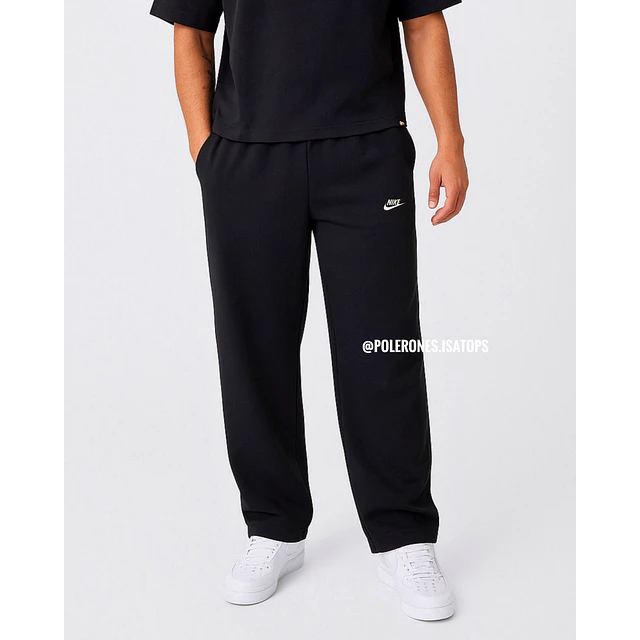 Pantalón de Buzo Recto Sin Puño