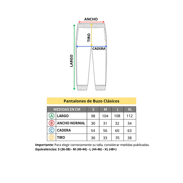 Pantalón de Buzo Clasico Lineas