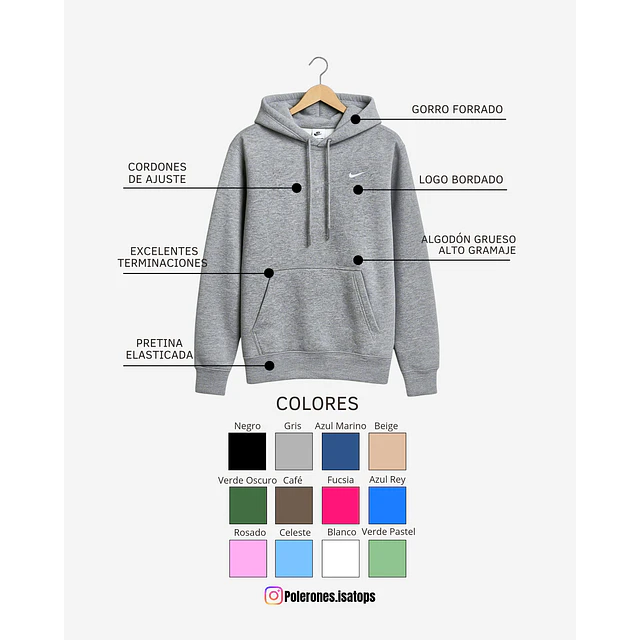 Hoodie Canguro Retro 