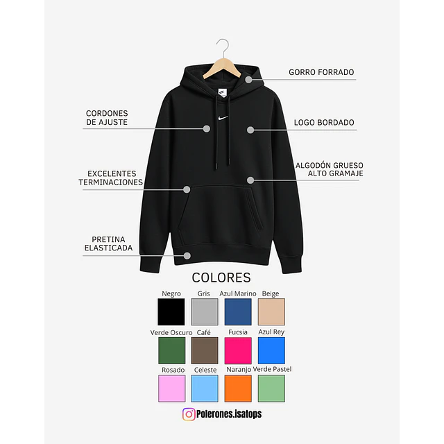 Hoodie Canguro Centro Focus Swoosh 