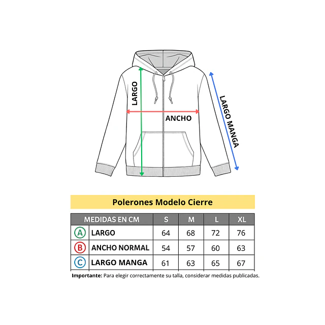 Hoodie CIERRE ALTO Clasico