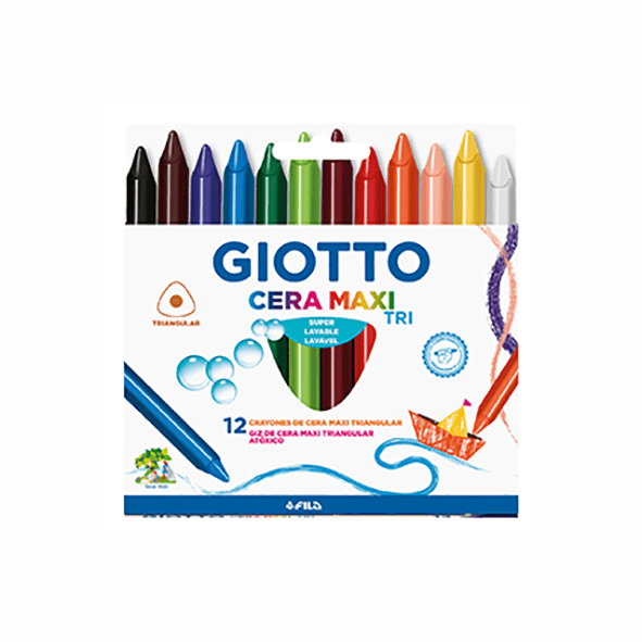 LAPICES DE CERA MAXI GIOTTO 12 COLORES | ISA TOYS CHILE